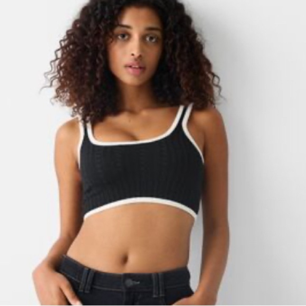 Bershka knit cropped tank
